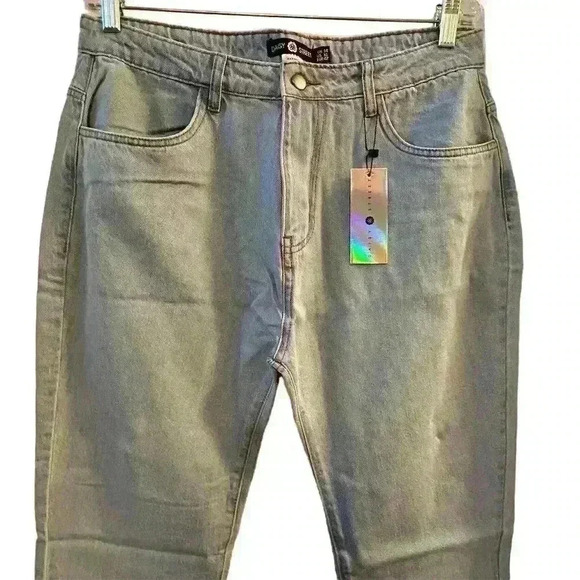 Daisy Street Women's XL High-Waisted Straight Jeans Light Blue Denim - Picture 3 of 8